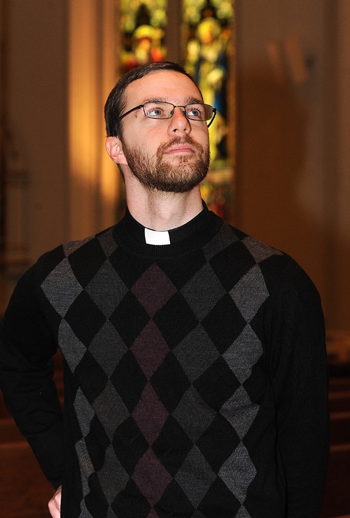 Deacon Luke Uebler has served at St. Joseph Cathedral in Buffalo since his ordination as a transitional deacon last fall. He will be ordained to the priesthood on June 3. (Dan Cappellazzo/Staff Photographer)